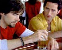 Eddie Mills and Glenn Quinn in 'At Any Cost'